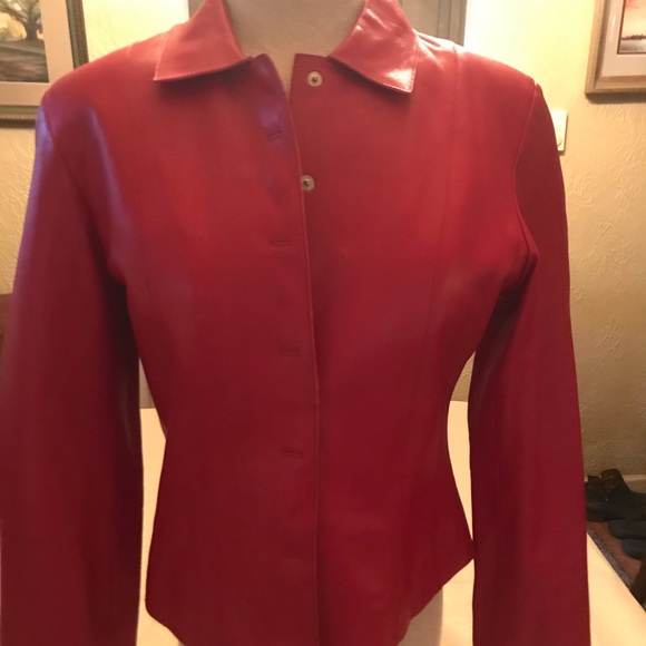 Red Genuine leather. - Picture 1 of 6